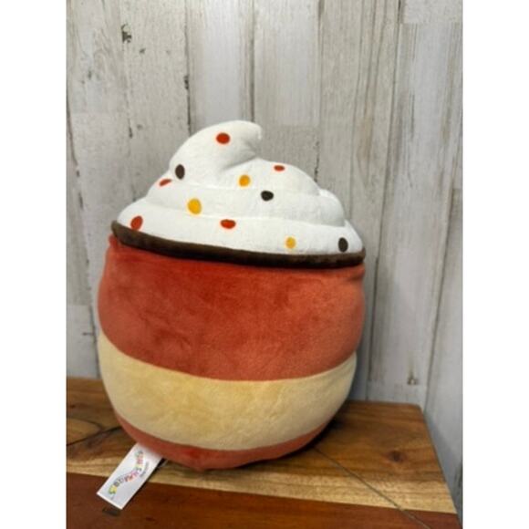 Squishmallows Mead the Apple Cider Plush Toy Small 10" Red Fall Harvest Squad - Picture 3 of 5